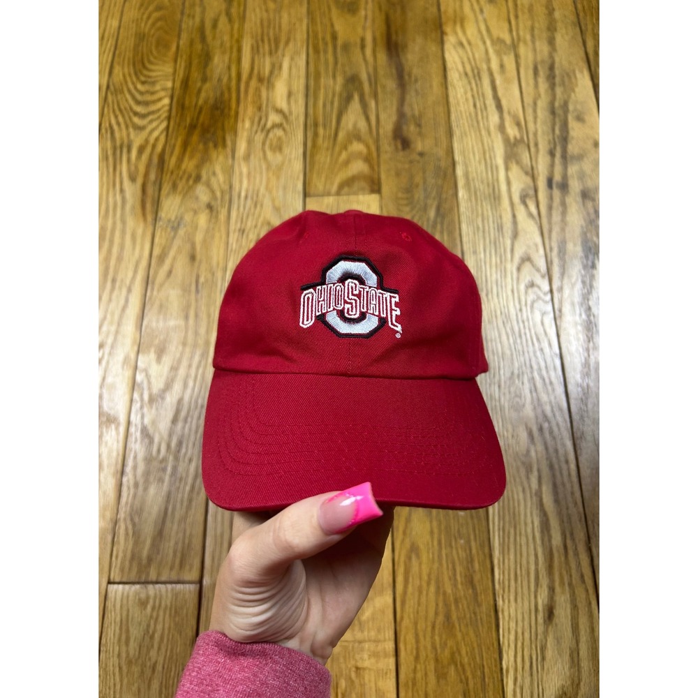 Ohio State Buckeyes Hat Cap Red Adjustable‎ Sportsman Cotton Baseball